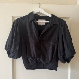 FRAME Short Sleeve Crop top